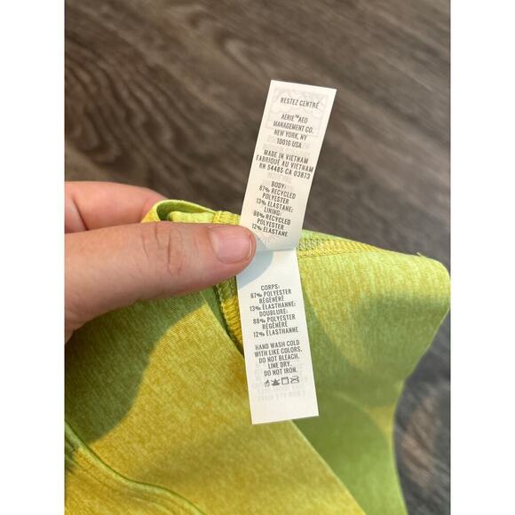 NWT OFFLINE By Aerie V-Neck Sports Bra Green Space Dye Size XXS - Picture 4 of 4